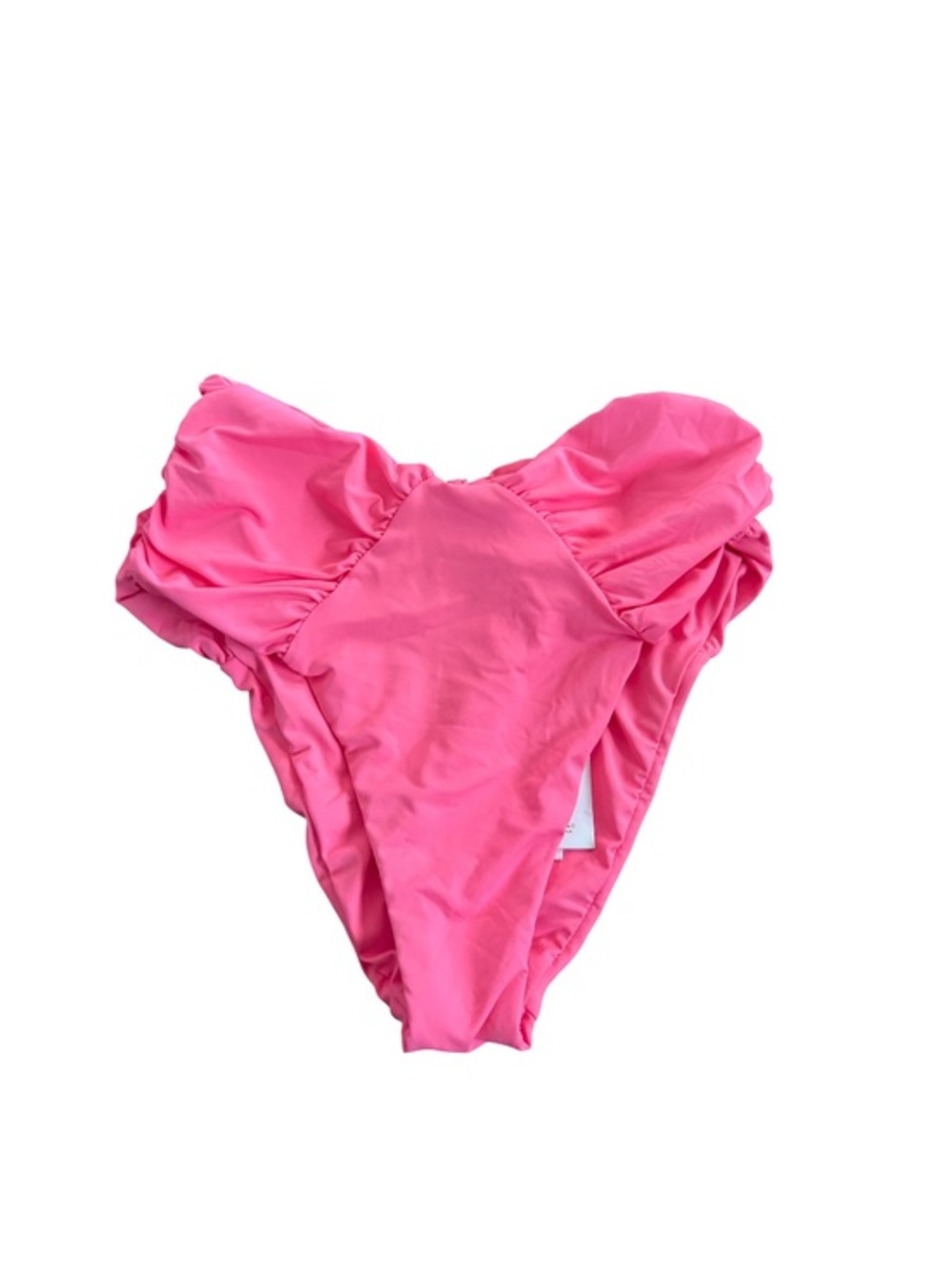 REBECCA VIRTUE pink rushed bikini bottoms size medium